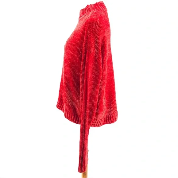 Sanctuary Red Knit Turtleneck Sweater, NWT Size XL - Picture 3 of 8